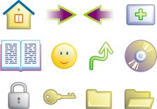 Web Icons Set (Vector) Royalty Free Stock Photography Web Icons Set (Vector) Royalty Free Stock Photography