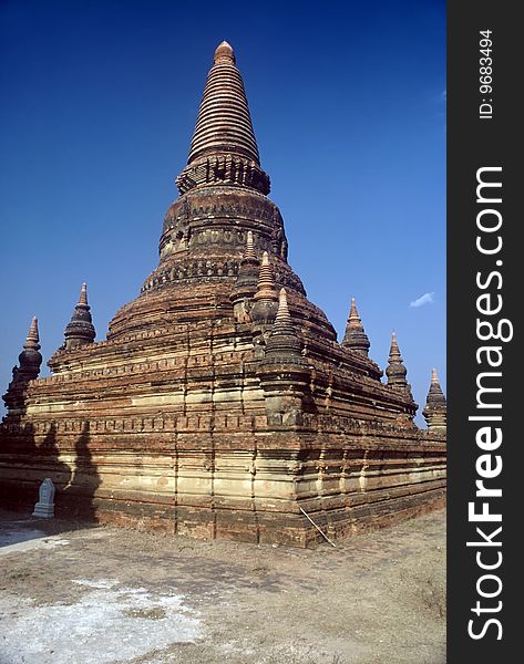 Red Stone Temple in Bagan Area,Myanmar. Red Stone Temple in Bagan Area,Myanmar