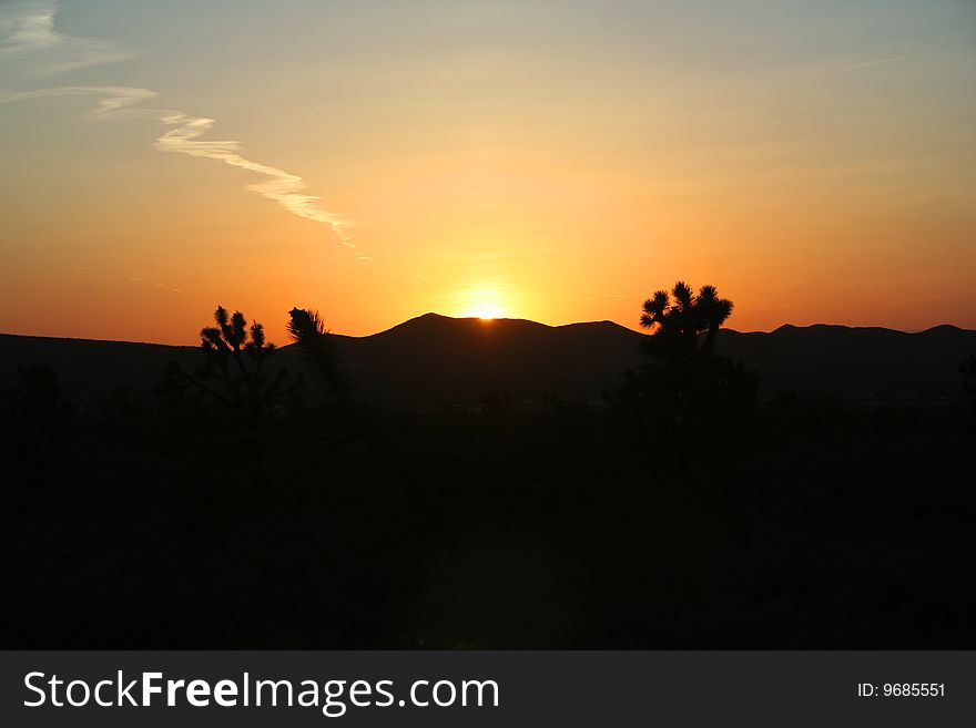 Sunset In Canyon