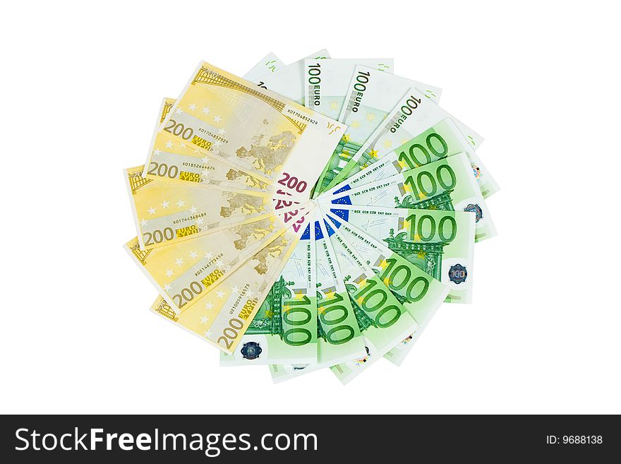 Euro isolated on white background. Euro isolated on white background