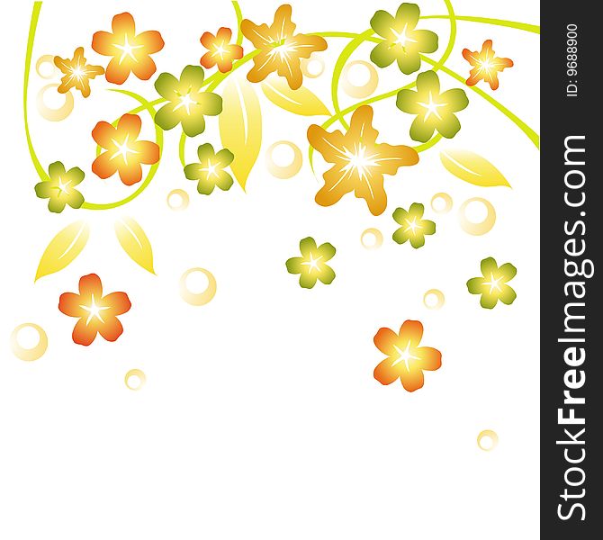 Floral background for designs and others. Floral background for designs and others