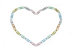 The Heart Symbol Made From Paperclips Stock Photos The Heart Symbol Made From Paperclips Stock Photos