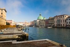 Venice Channel With Boats Stock Photography Venice Channel With Boats Stock Photography