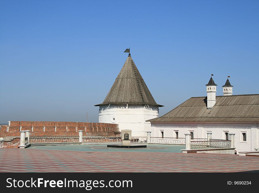 the photo of the area near a mosque is made in may, 2009. the photo of the area near a mosque is made in may, 2009