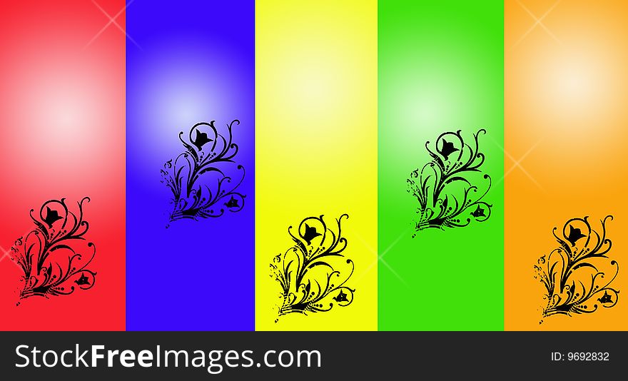 Just beauty colorful floral background