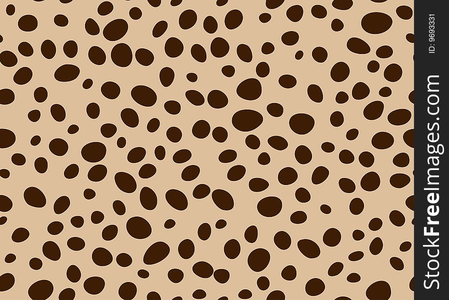 Black point on the  brown background