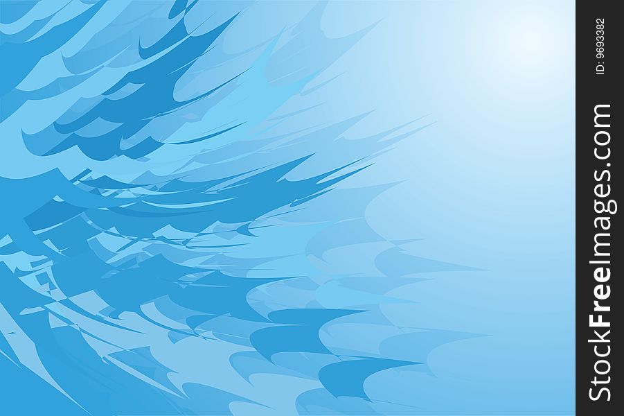 Vector background of water blue