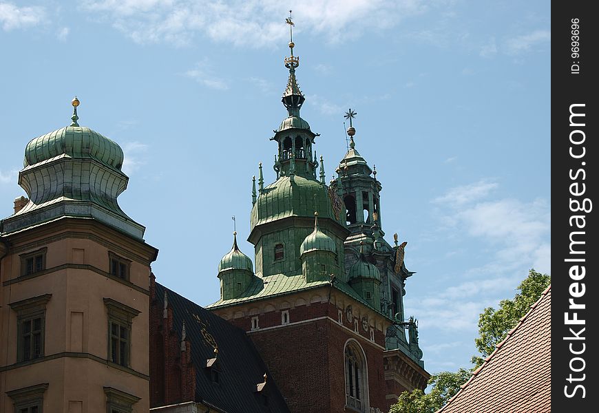 Wawel is an outcrop on the left bank of the Vistula River in KrakÃ³w, Poland.  This is a place of great significance for the Polish people. The Royal Castle with an armoury and the Cathedral are situated on the hill. Polish Royalty and many distinguished Poles are interred in the Wawel Cathedral. Royal coronations took place there also. Wawel is an outcrop on the left bank of the Vistula River in KrakÃ³w, Poland.  This is a place of great significance for the Polish people. The Royal Castle with an armoury and the Cathedral are situated on the hill. Polish Royalty and many distinguished Poles are interred in the Wawel Cathedral. Royal coronations took place there also.