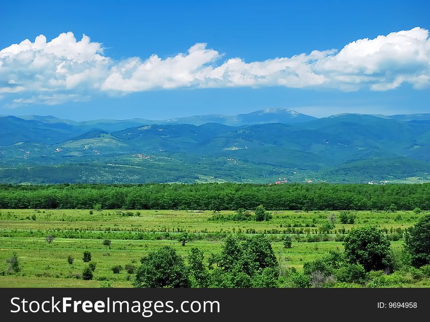 A countryside landscape from Romania. A countryside landscape from Romania