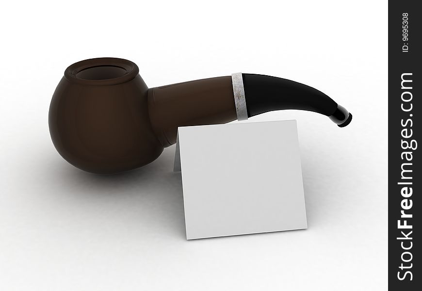 Pipe for dad. (note paper to write your message)