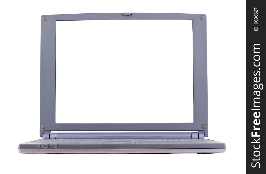 Laptop On White Background