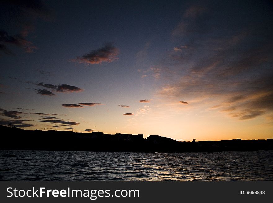 Sunset of the scotish isles