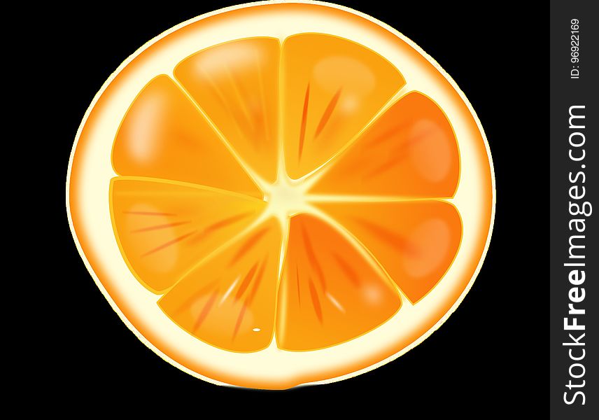 Produce, Orange, Fruit, Circle