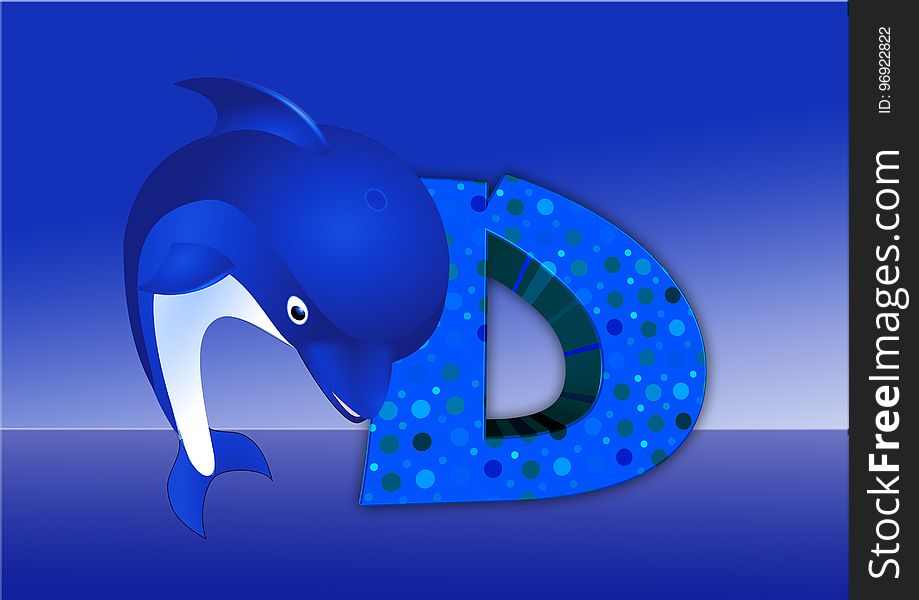 Blue, Dolphin, Marine Mammal, Mammal