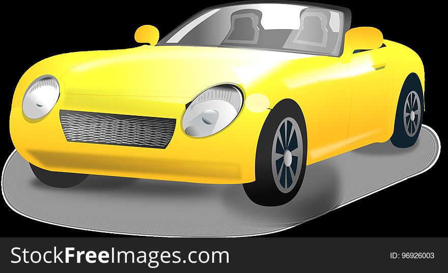 Car, Yellow, Motor Vehicle, Vehicle