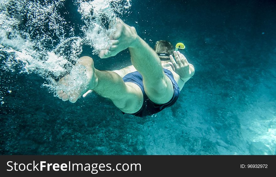 Person in Underwater