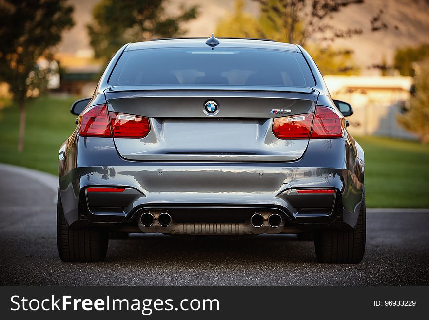 Silver Bmw Car