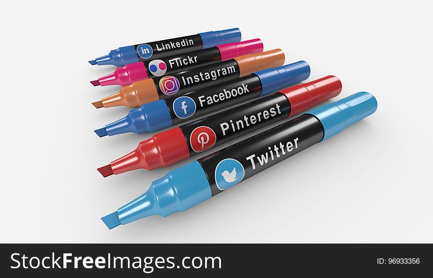 Social Media Icons Marker