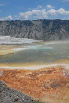 Geyser_Bacterial Formation Stock Photography Geyser_Bacterial Formation Stock Photography