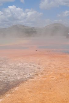 Hot Spring Geyser_Bacterial Formation Royalty Free Stock Image Hot Spring Geyser_Bacterial Formation Royalty Free Stock Image