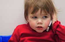 Girl On Telephone Stock Photos Girl On Telephone Stock Photos