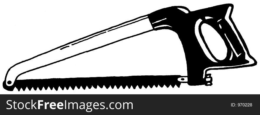 Illustration of a handsaw