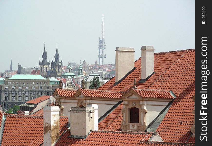 Roofs of Old Prague. Roofs of Old Prague