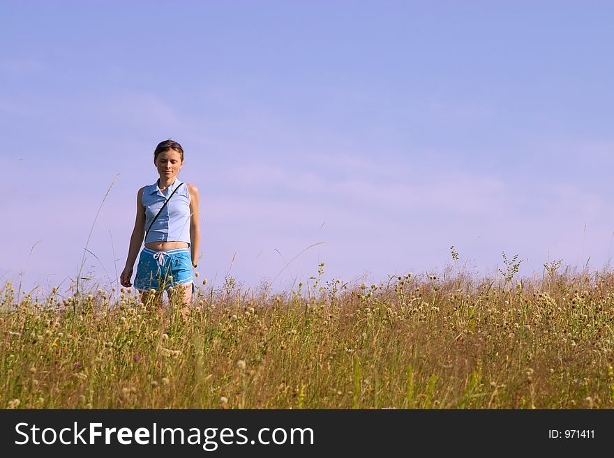 Girl In Grass