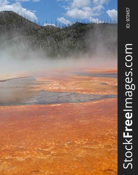 Hot spring Geyser_Bacterial formation- Colorful Geyser