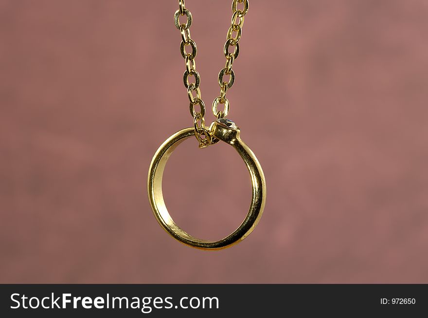 Diamond Ring on a Necklace