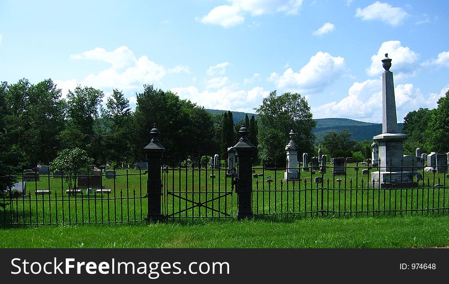 Cemetery in the mountains
