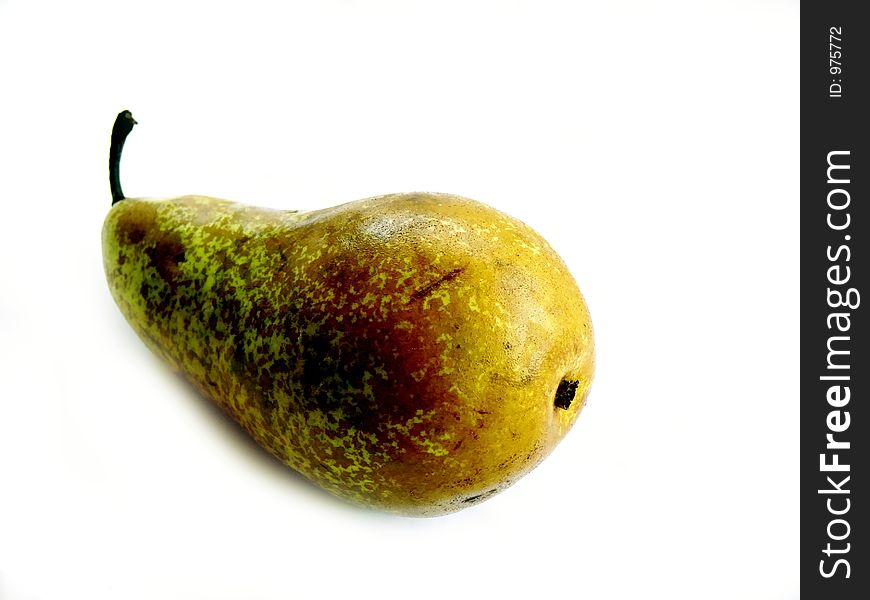 Conference pear on white background