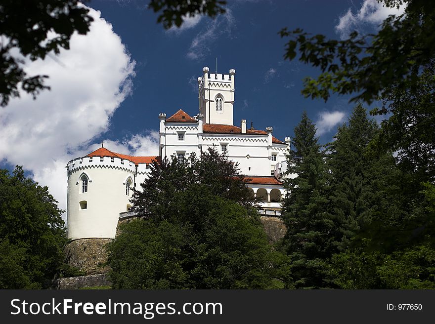 Old white castle. Old white castle