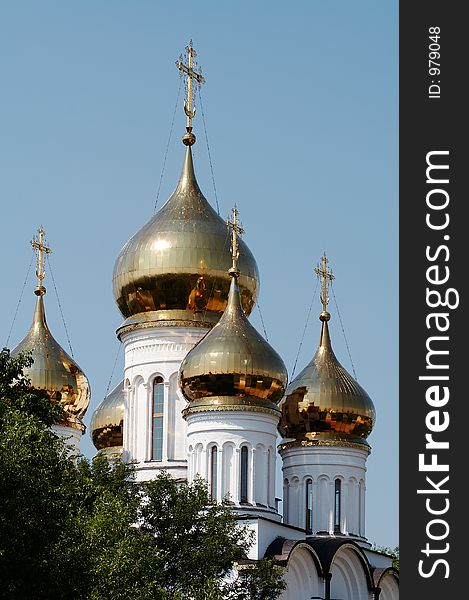 Vintage monastery, Pereslavl'-Zalesskiy, Russia. Vintage monastery, Pereslavl'-Zalesskiy, Russia