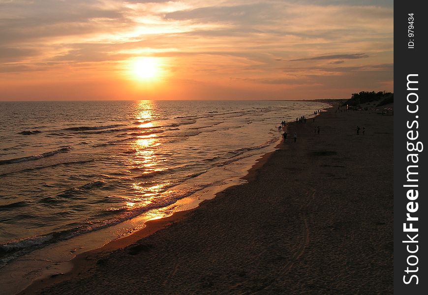 Evening on Black sea. Evening on Black sea