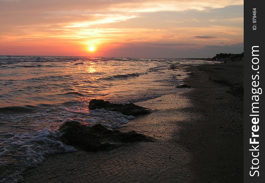 Evening on Black sea. Evening on Black sea