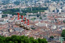 Rope-way In Grenoble Stock Images Rope-way In Grenoble Stock Images