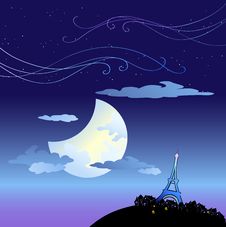 Eiffel Tower At Dusk Stock Photo Eiffel Tower At Dusk Stock Photo