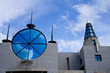 Top Of Modern Building Royalty Free Stock Photography Top Of Modern Building Royalty Free Stock Photography