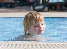 Little Girl In The Pool Stock Photos Little Girl In The Pool Stock Photos