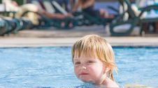 Little Girl In The Pool Stock Photography Little Girl In The Pool Stock Photography