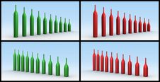 Graphs Wine Bottles Stock Photography Graphs Wine Bottles Stock Photography
