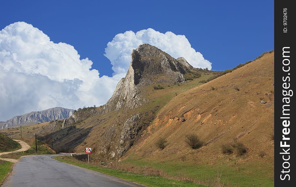 Road In A Mountaneous Area
