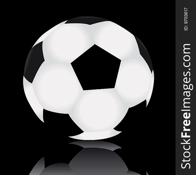 Vector illustration of a football