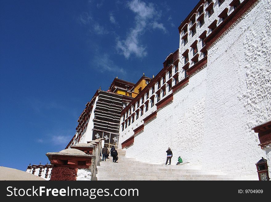 The Potala Palace in Lhasa,Tibet