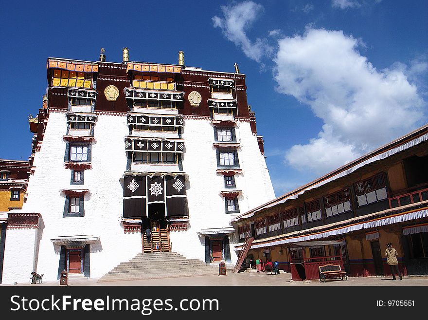 The Potala Palace in Lhasa,Tibet