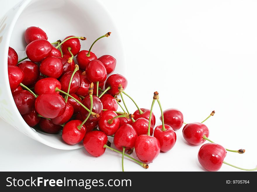 The Ripe Sweet Cherries.