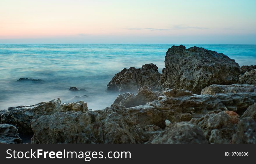 Black Sea, Mountains and sky. Black Sea, Mountains and sky