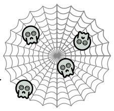 Spider`s Preys Stock Images