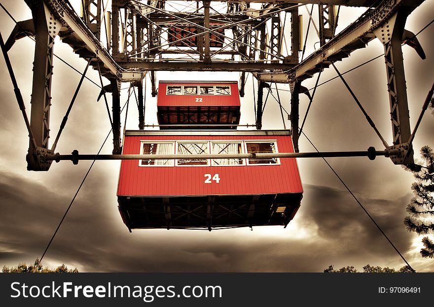 Red, Car, Cable Car, Vehicle